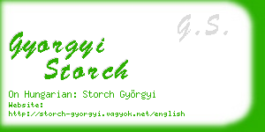 gyorgyi storch business card